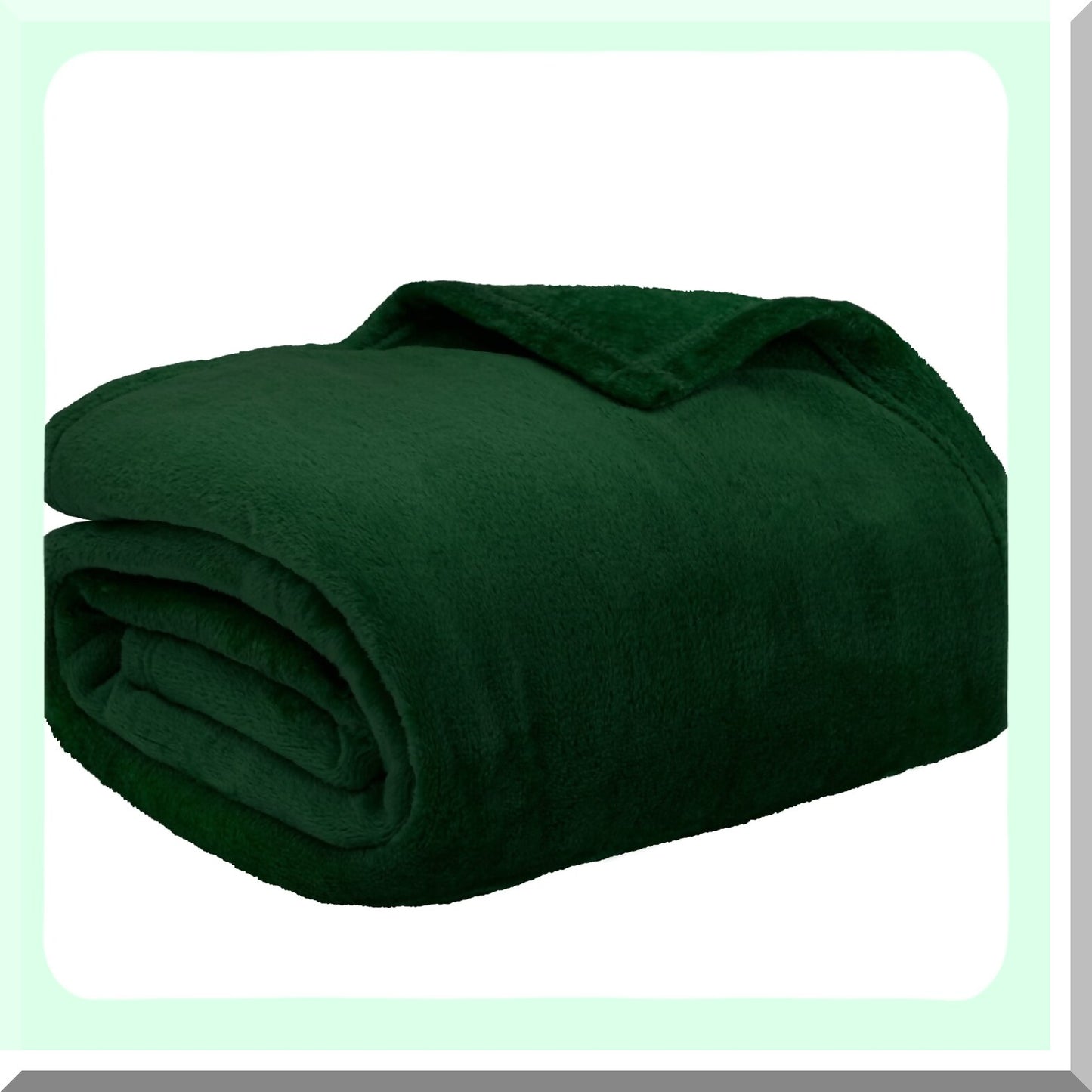 Emerald Luxe Twin Fleece Blanket - Super Soft, Plush Flannel Throw, Lightweight Microfiber for Sofa, Couch, Bed - 60x80 inches