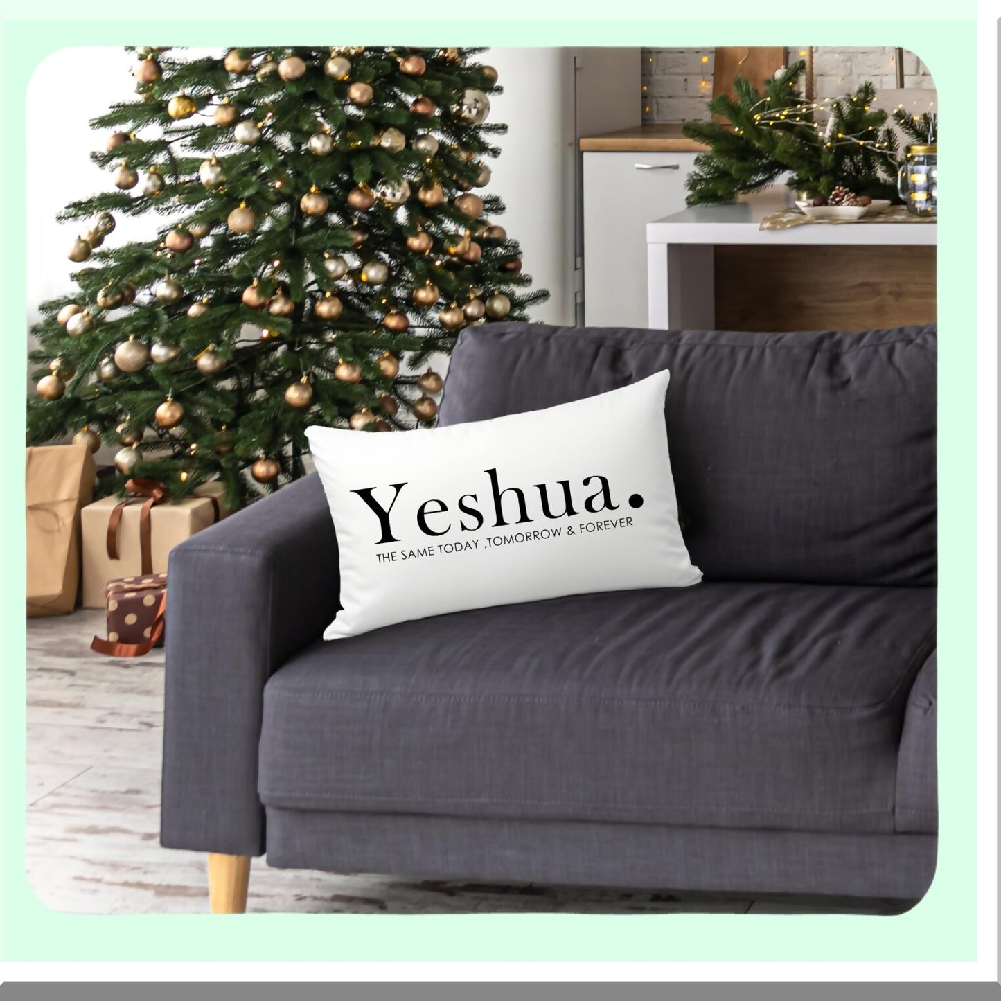 Faithful Blessings Pillow Covers - Set of 2, Inspirational Christian Gifts for Women, Religious Decorative Cushion Cases 12x20