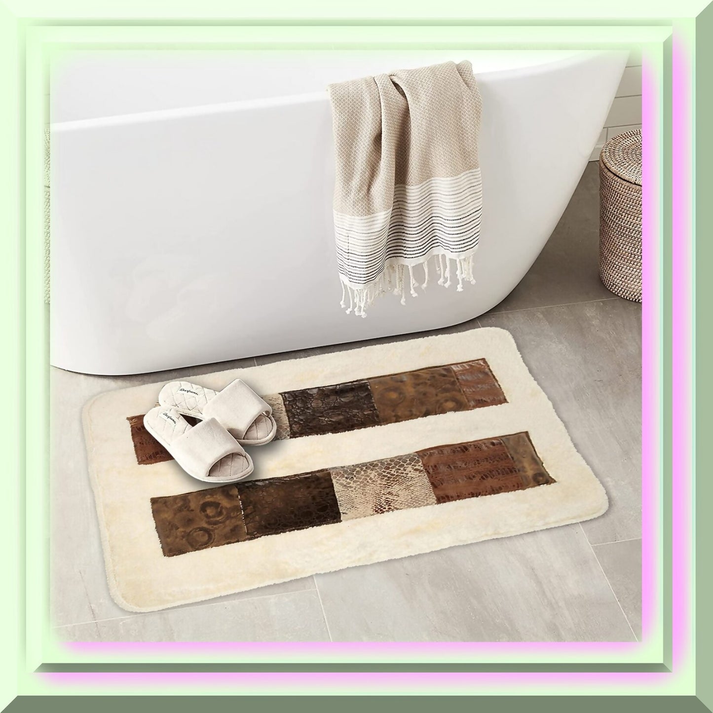 Zambia Animal Print Bathroom Rug