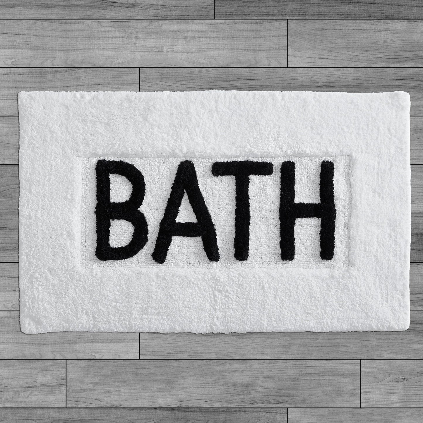 Cotton Bath Rug White 21x34