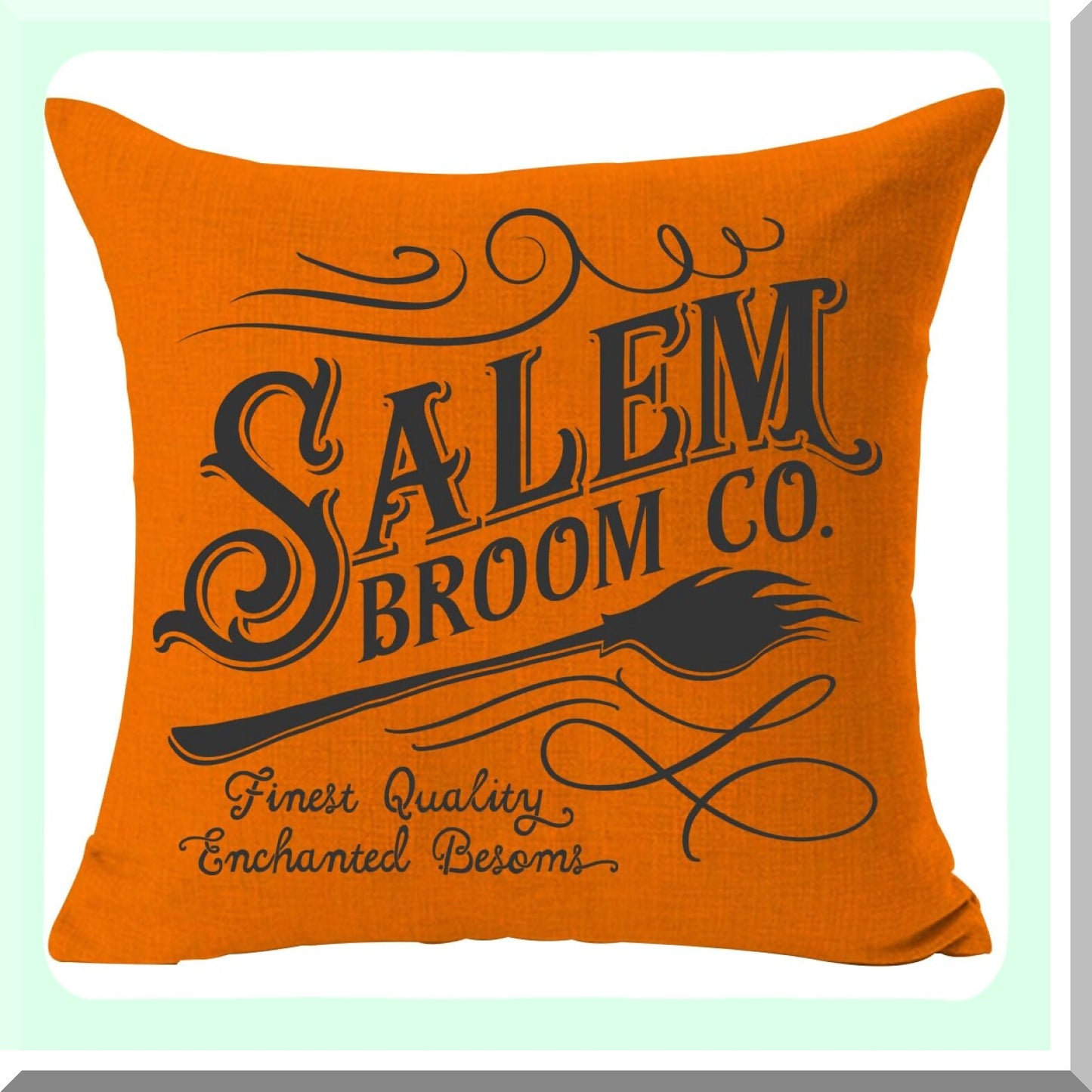 Fall Harvest Hocus Pocus Farmhouse Pillow Covers Set - Decorative Throw Cushion Cases 18x18 Inches for Home Sofa - Autumn Decorations Orange