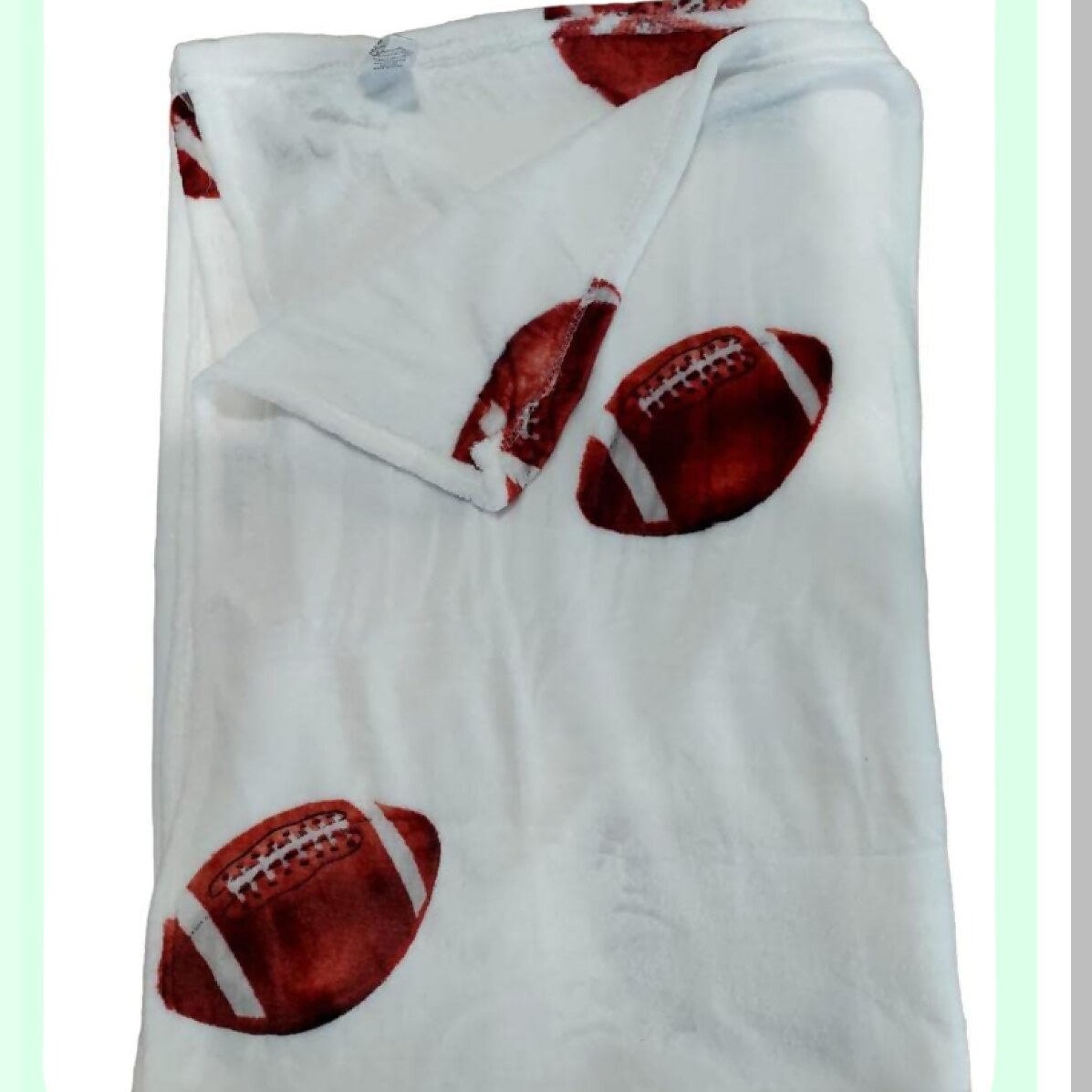 UltraSoft All-Season Football Fleece Throw - 60x80, 350GSM, No Shed, No Pilling