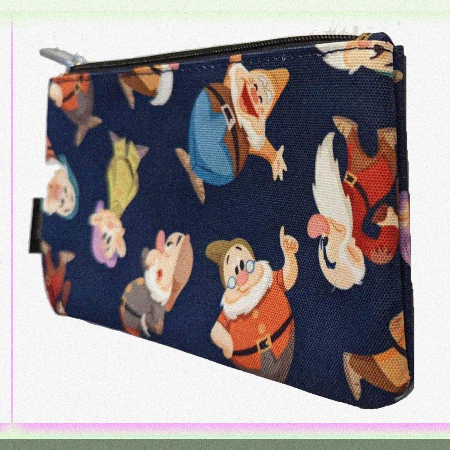 Seven Dwarves Allover Print Cosmetic Pouch