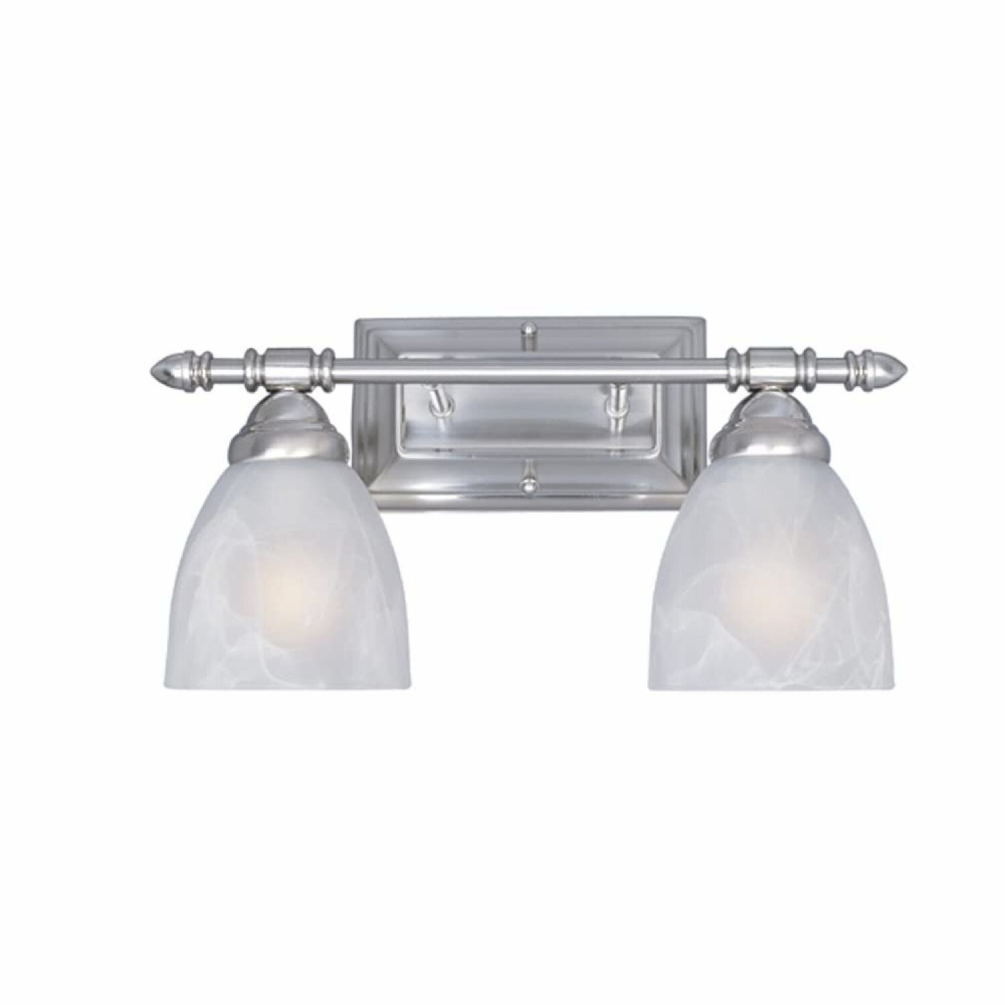 94002-SP Apollo 2 Bathroom Vanity Light Fixture Platinum