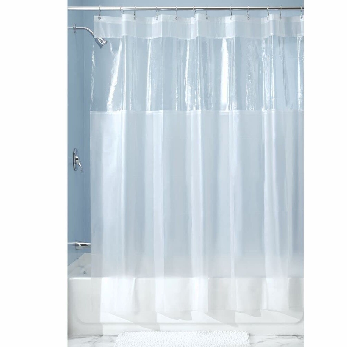 26680 Vinyl Clear Shower Curtain 72x72 inches