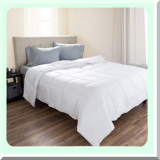 CloudSoft Twin White Comforter - Hypoallergenic Lightweight Bedding for a Cozy Night's Sleep. Perfect Alternative to Traditional Comforters.