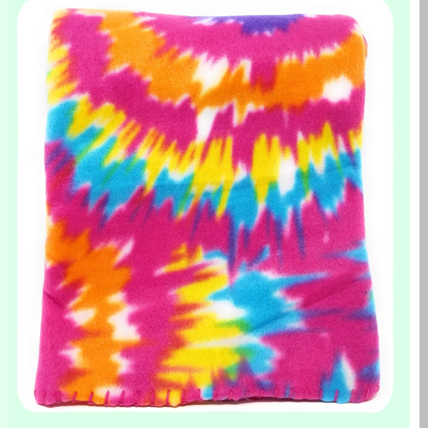 Vibrant CozyTie Fleece Blanket 50x60 - Soft, Warm, and Colorful