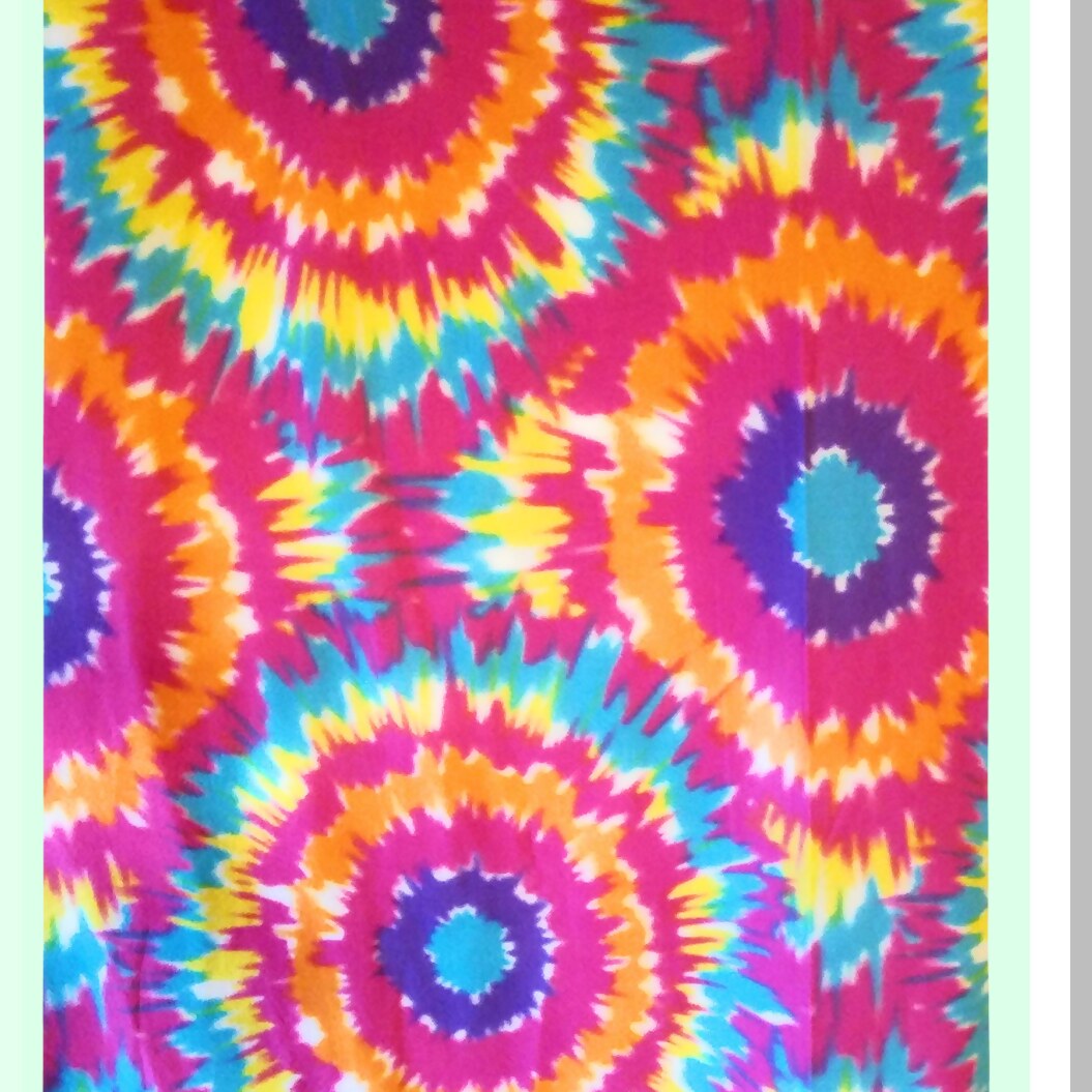 Vibrant CozyTie Fleece Blanket 50x60 - Soft, Warm, and Colorful