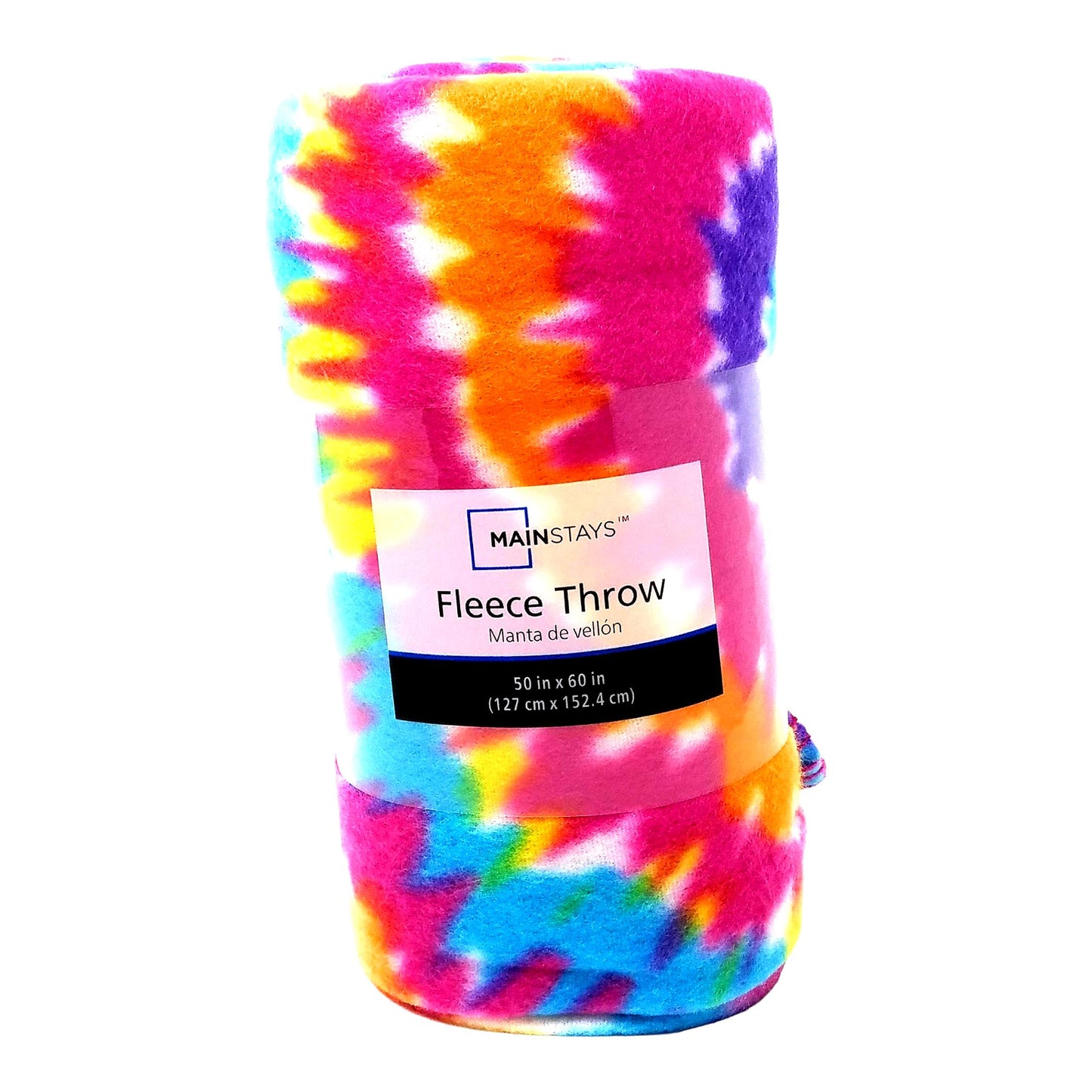 Vibrant CozyTie Fleece Blanket 50x60 - Soft, Warm, and Colorful
