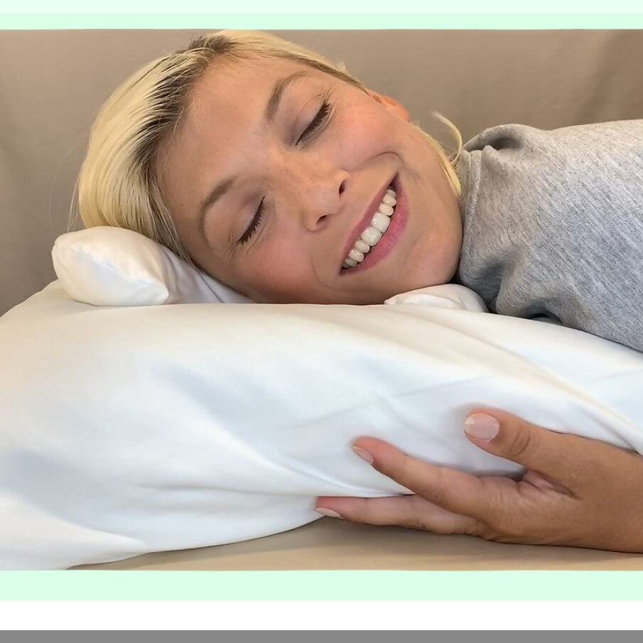 Champagne Dream Pillow - Petite Size for Face Saving Beauty Sleep - Soft and Luxurious Just The Pillow - Wake Up Refreshed and Rejuvenated