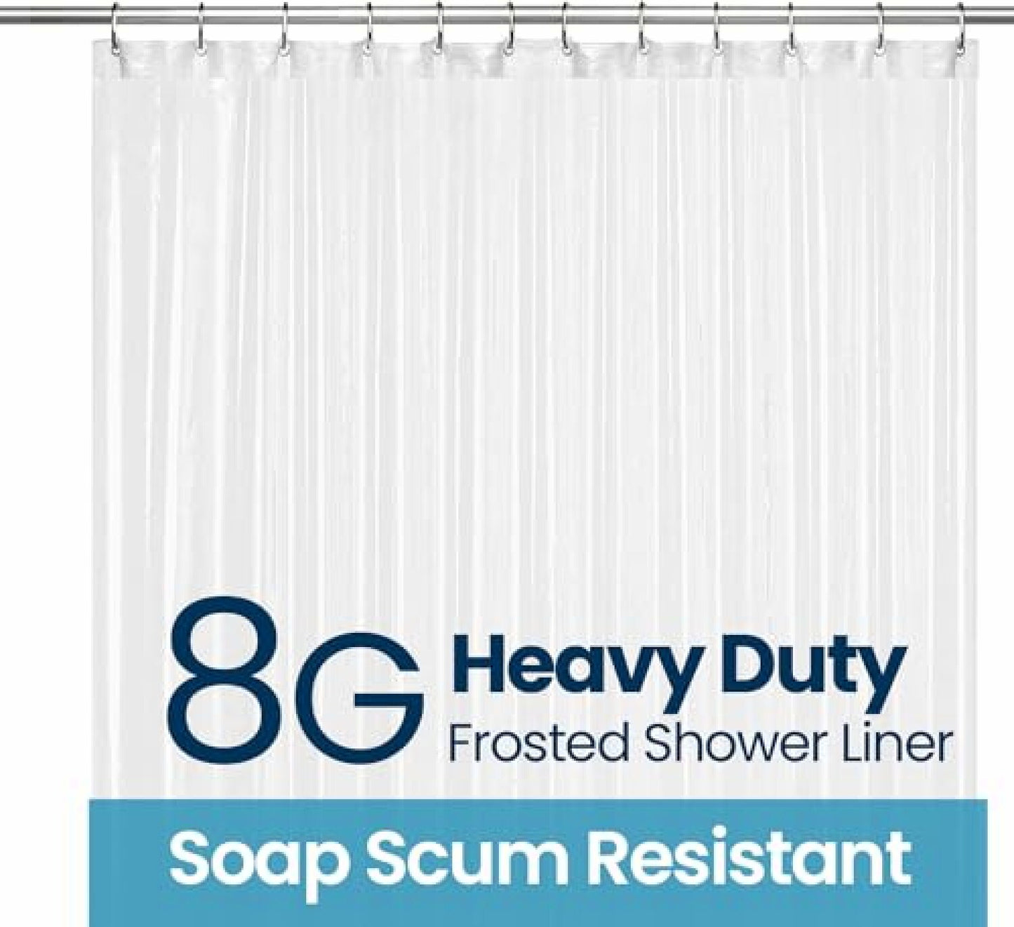 Waterproof PEVA Shower Curtain Liner 72x72