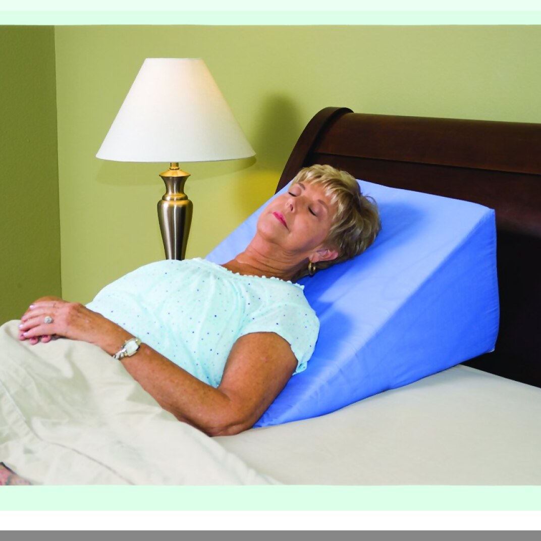 ComfortMax Foam Elevate Wedge - 10 Inch Blue - Supportive Bed Wedge for Ultimate Comfort and Relief - Adjustable and Expandable for User's Needs