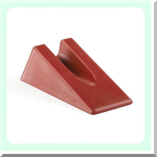 SpineEase Mobilization Wedge - Compact Comfort Wedge for Spine & Extremity Mobilizations - Molded Groove & Non-Slip Rubber Design - ChiroFlex Wedge