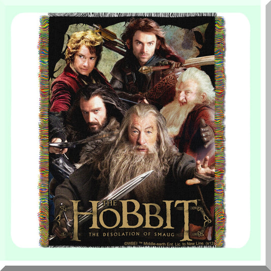 Middle-earth Adventure Woven Tapestry Throw Blanket, 48" x 60"