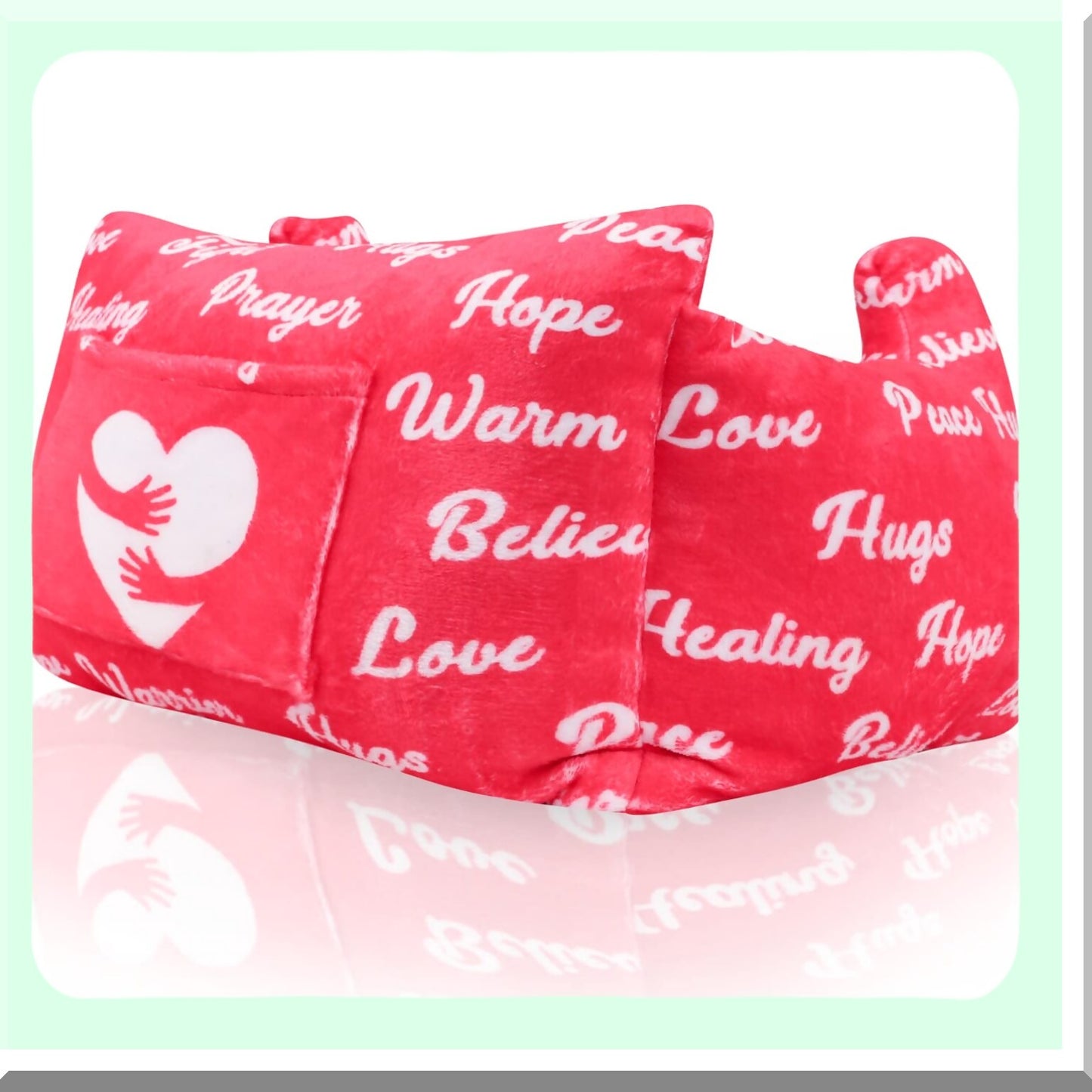 HealEase Plus Size Mastectomy Pillow - Pink Pockets Lumpectomy Recovery & Breast Reduction Support Pillow for Women After Surgery