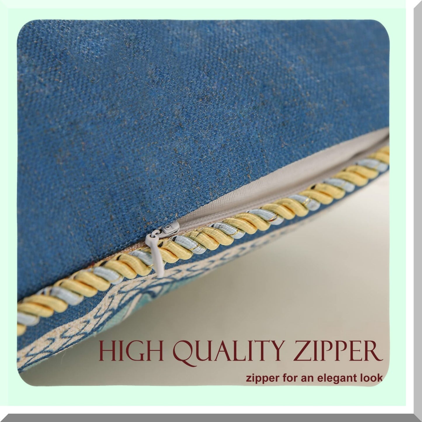 Vintage Blue Floral Lumbar Pillow Covers - Set of 2 | French Linen Farmhouse Decor | Couch & Bed Pillowcases | Fall Living Room & Outdoor Decor - 12"x20"