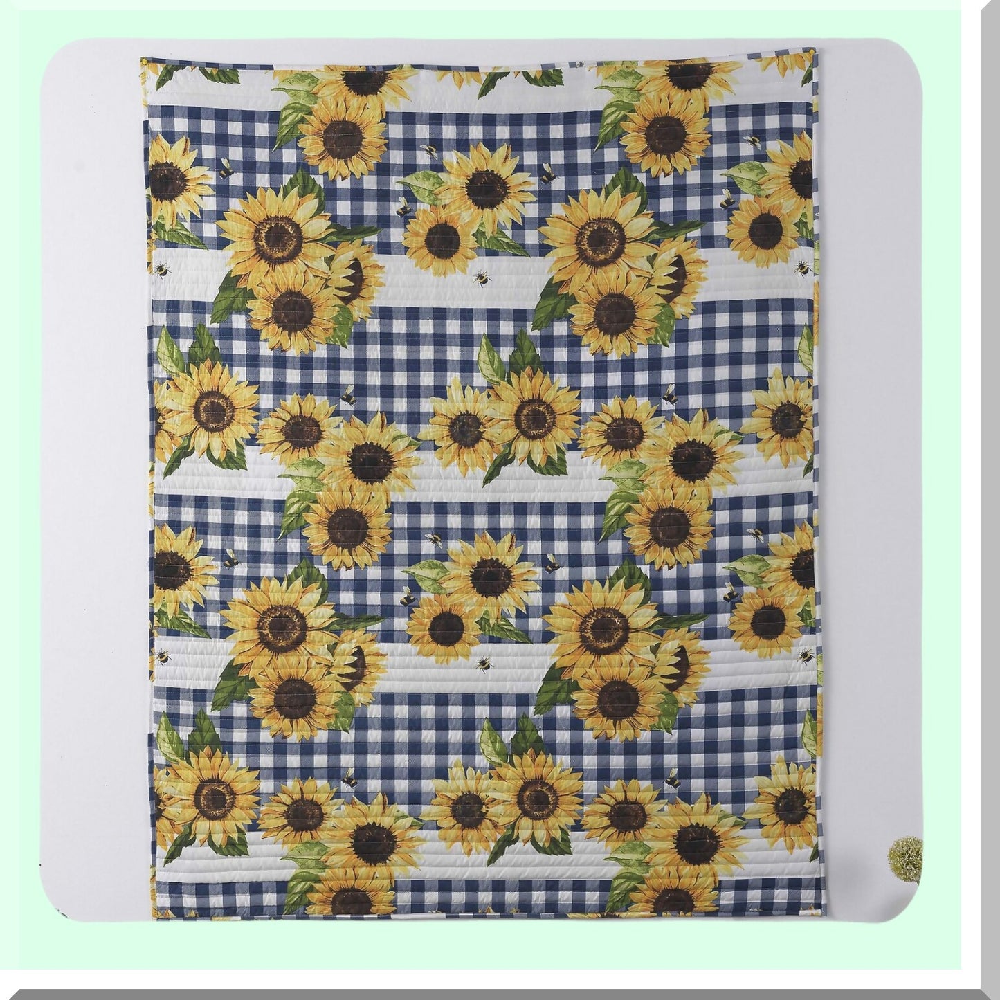 Sunflower Bliss Cozy Throw Blanket, 50x60 inches, Gold - Perfect for Warmth and Style