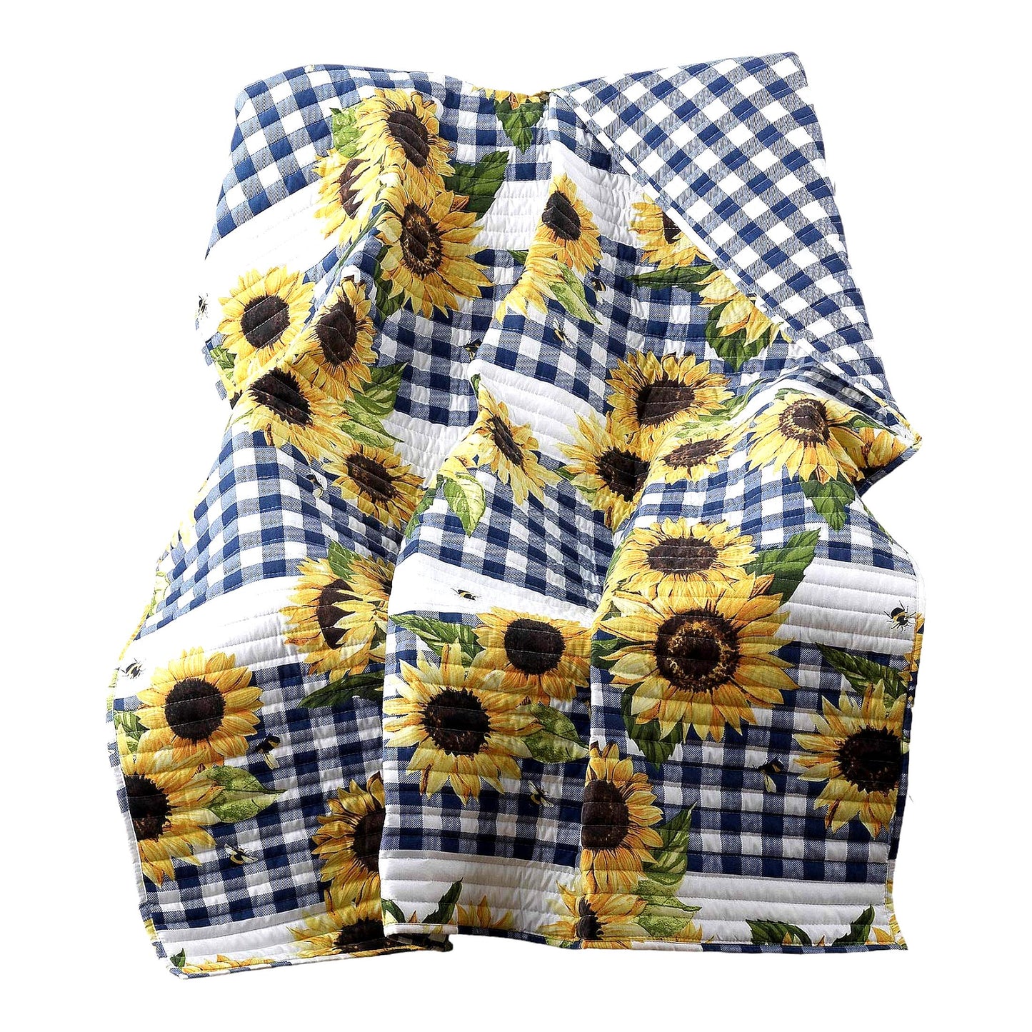 Sunflower Bliss Cozy Throw Blanket, 50x60 inches, Gold - Perfect for Warmth and Style