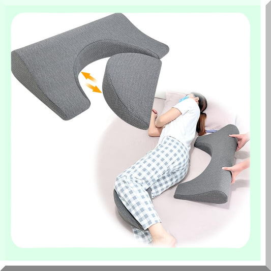 PressureRelief Bed Wedge Pillow - Elderly Positioning Cushion for Bed Sores Prevention - Hospital Grade Foam Wedge for Side Sleeping