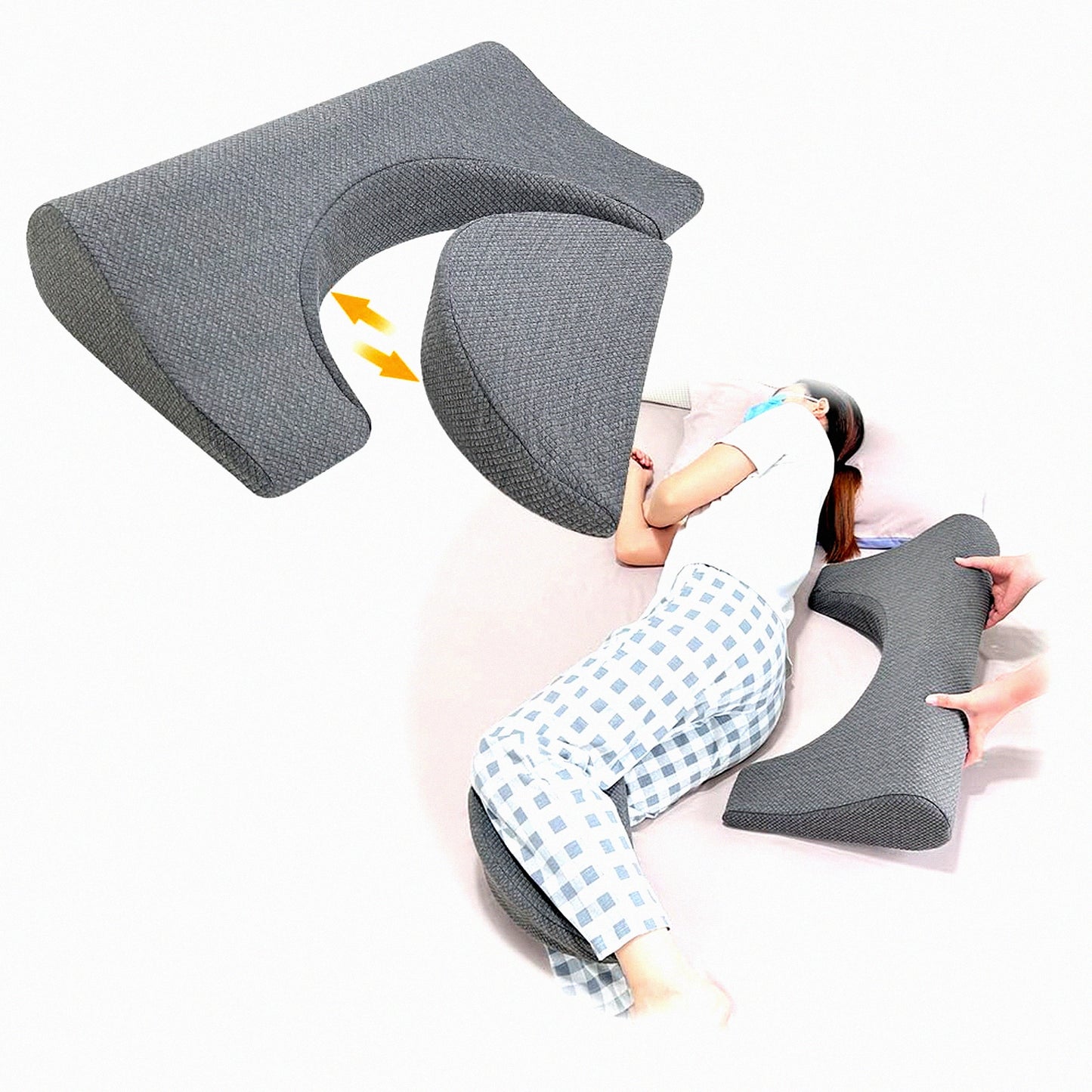 PressureRelief Bed Wedge Pillow - Elderly Positioning Cushion for Bed Sores Prevention - Hospital Grade Foam Wedge for Side Sleeping