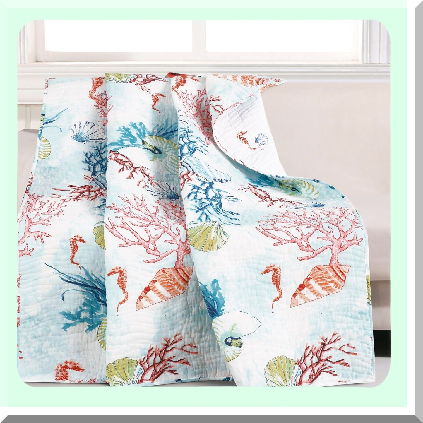 Coastal Comfort Sarasota Throw Blanket, 50" x 60", Multicolor