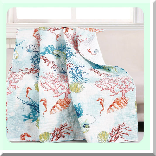 Coastal Comfort Sarasota Throw Blanket, 50" x 60", Multicolor