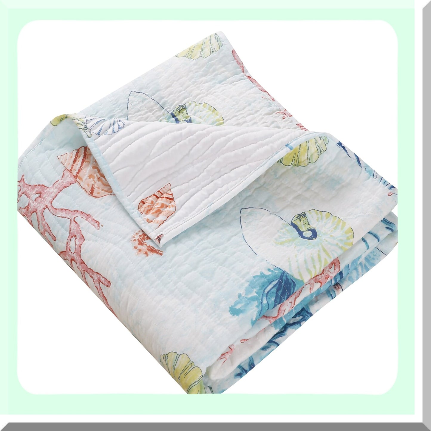 Coastal Comfort Sarasota Throw Blanket, 50" x 60", Multicolor