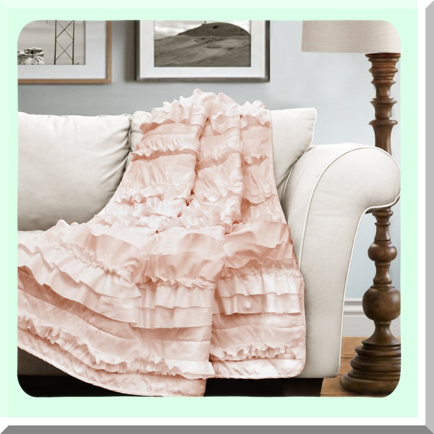 CozyBlush Luxe Throw Blanket - 60"x50" Pink Comfort"