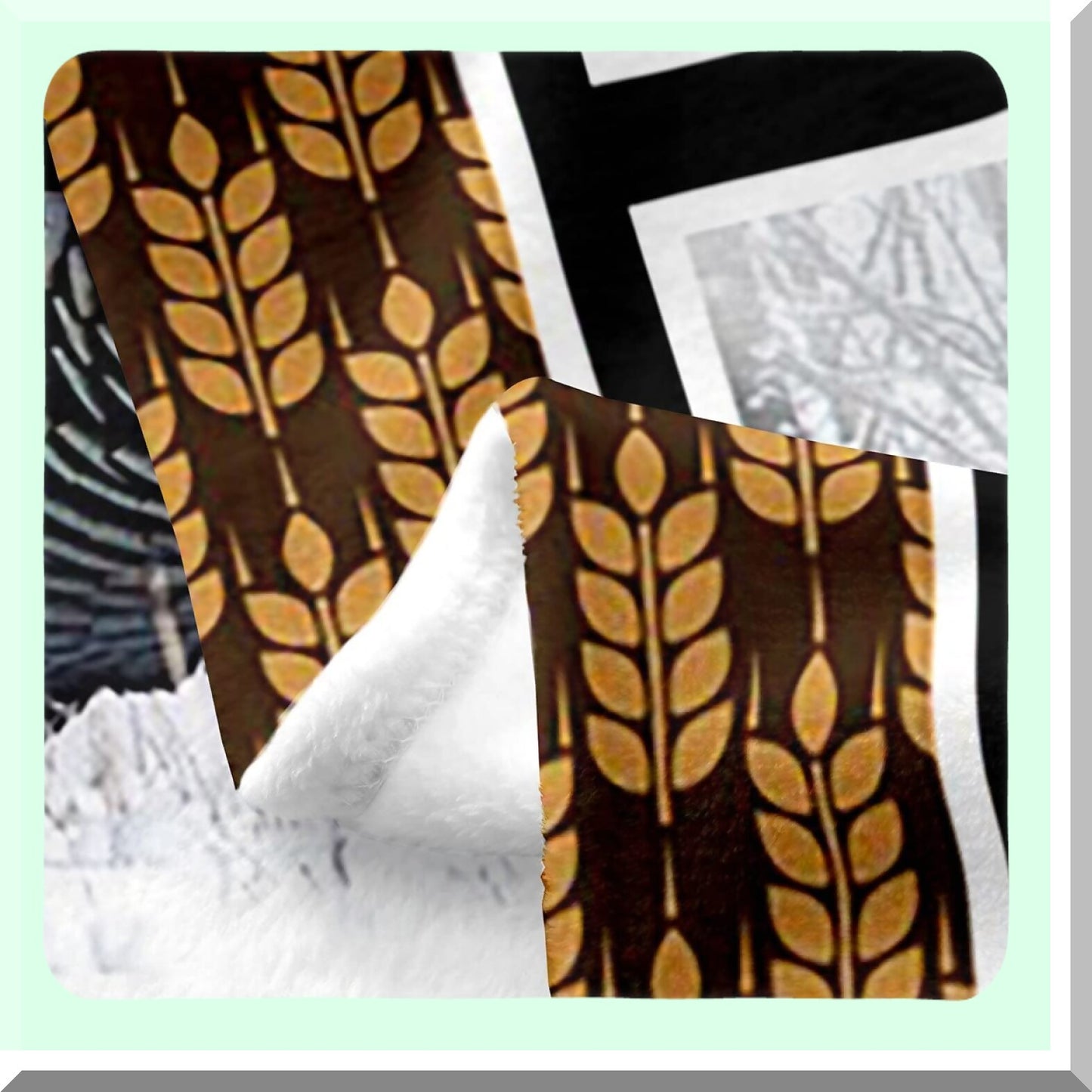 Wildlife Pheasant Fleece Throw - Cozy 50x60 Inch Hunting Turkey Blanket for Bedroom Decor