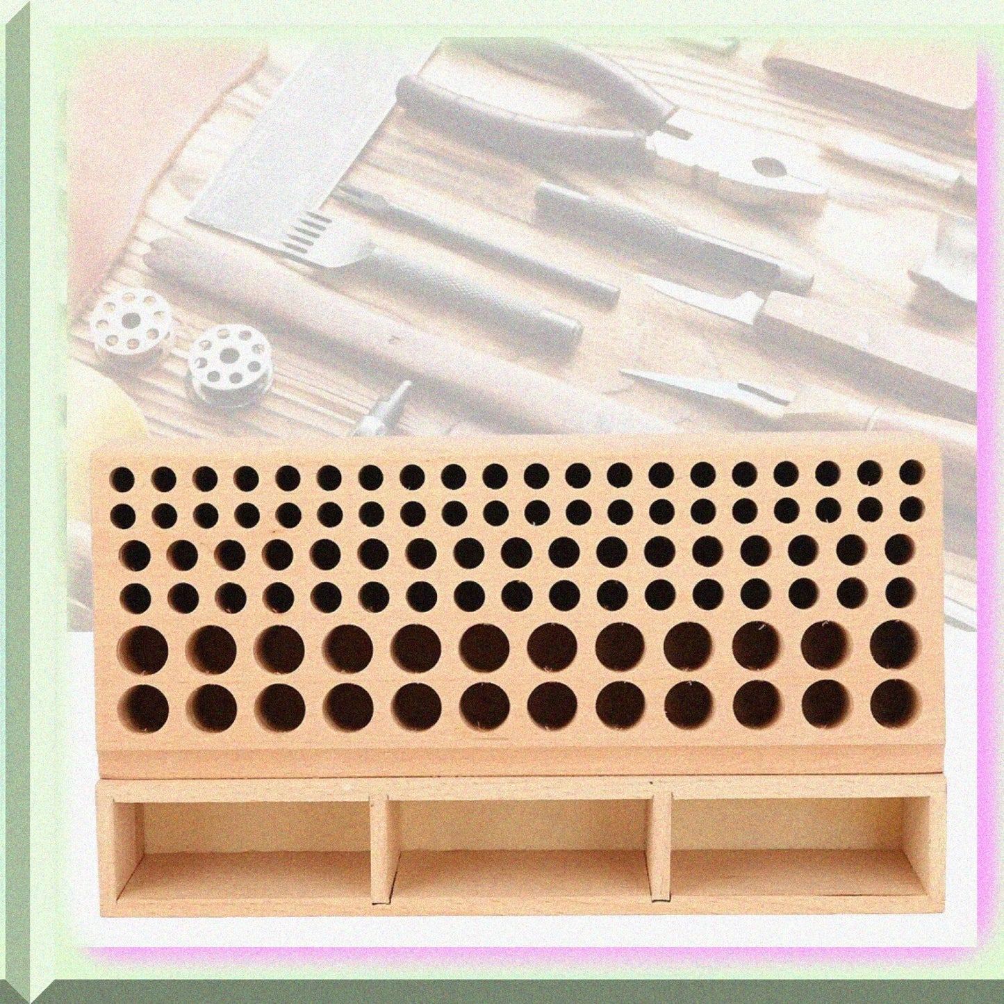 Leather Tool Holder Rack for 100 Tools