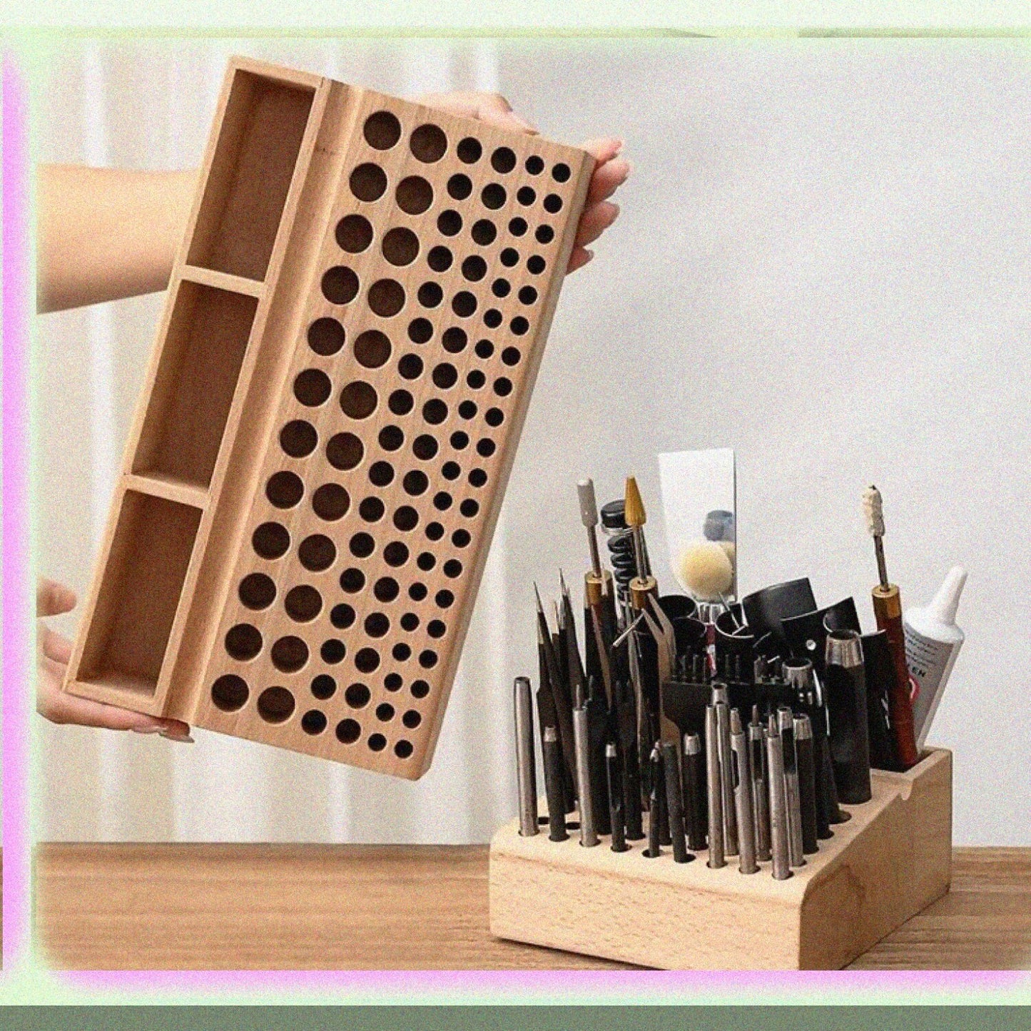 Leather Tool Holder Rack for 100 Tools