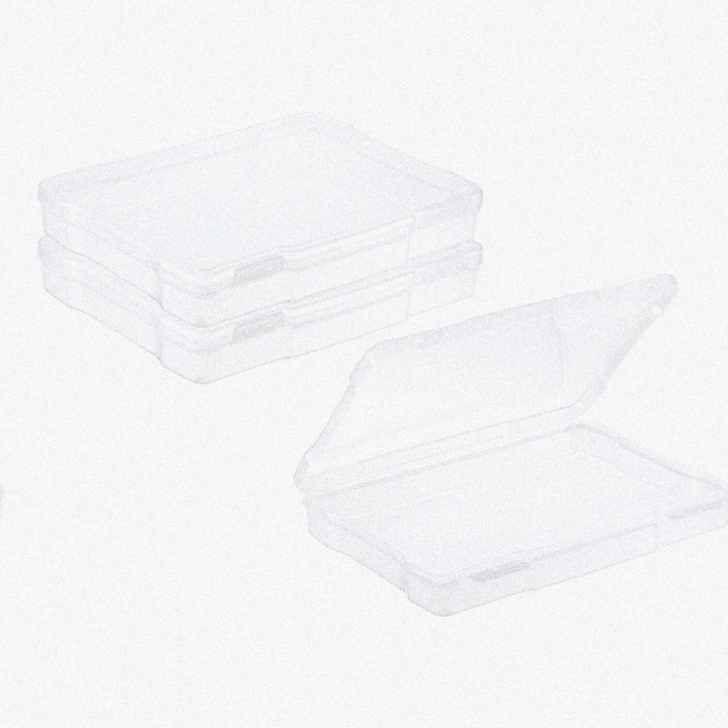 5x7 Photo Storage Box 2 Pack Clear Plastic