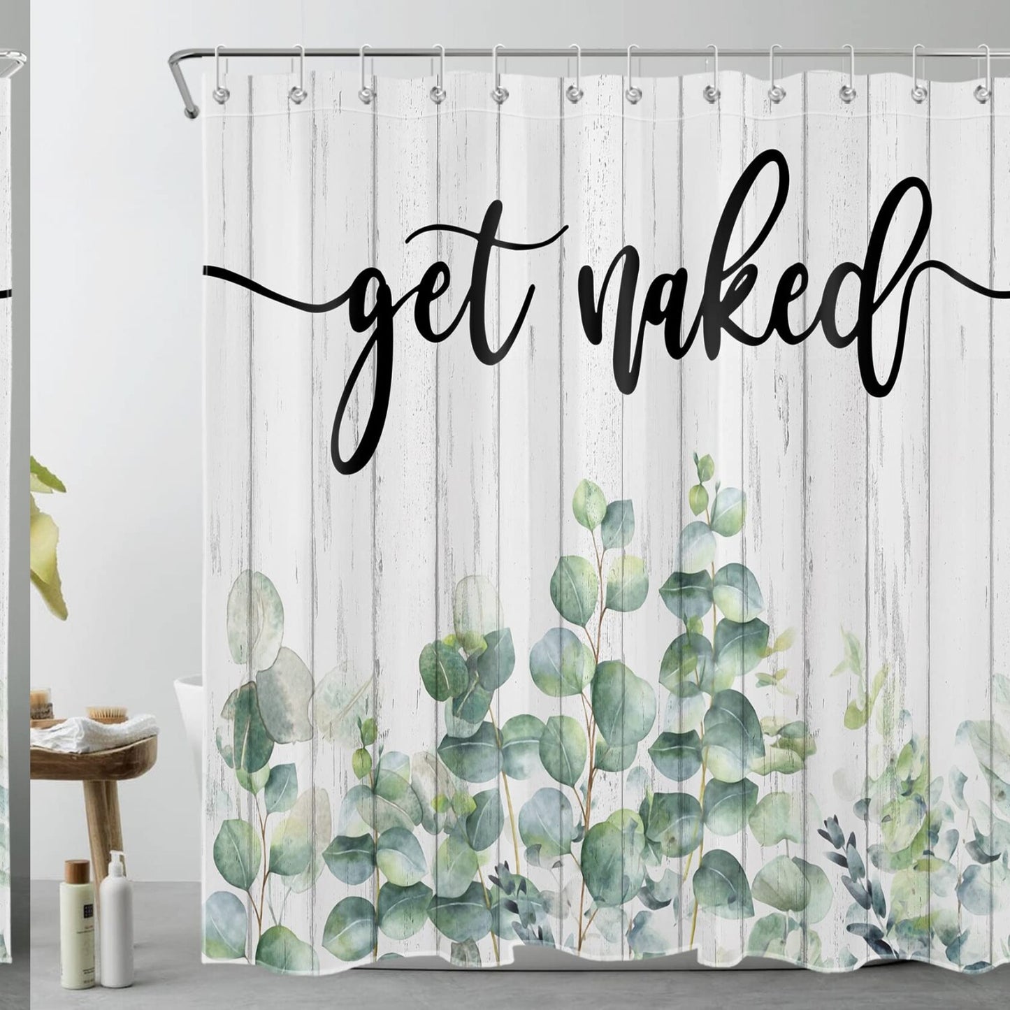 Eucalyptus Botanical Shower Curtain 72x72 inches