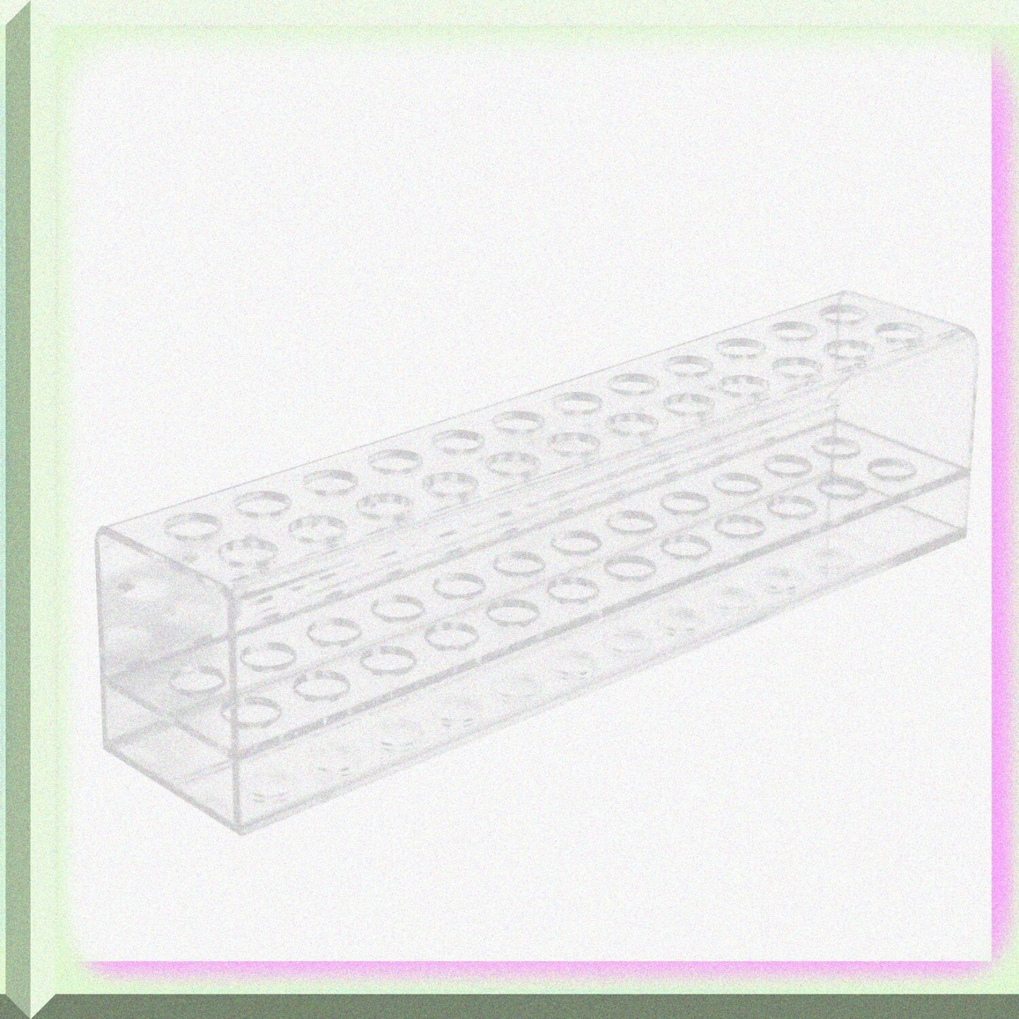 Acrylic Desktop Stand with 24 Slots for Markers and Brushes