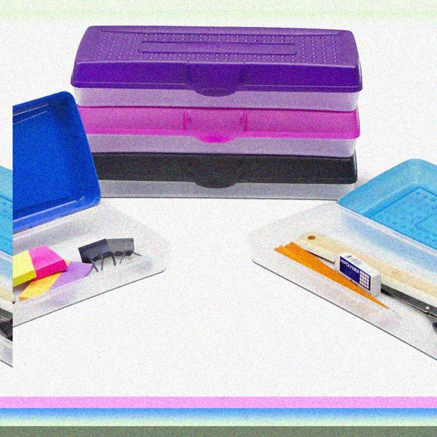 Stretch Pencil Box Case of 12 Assorted Colors