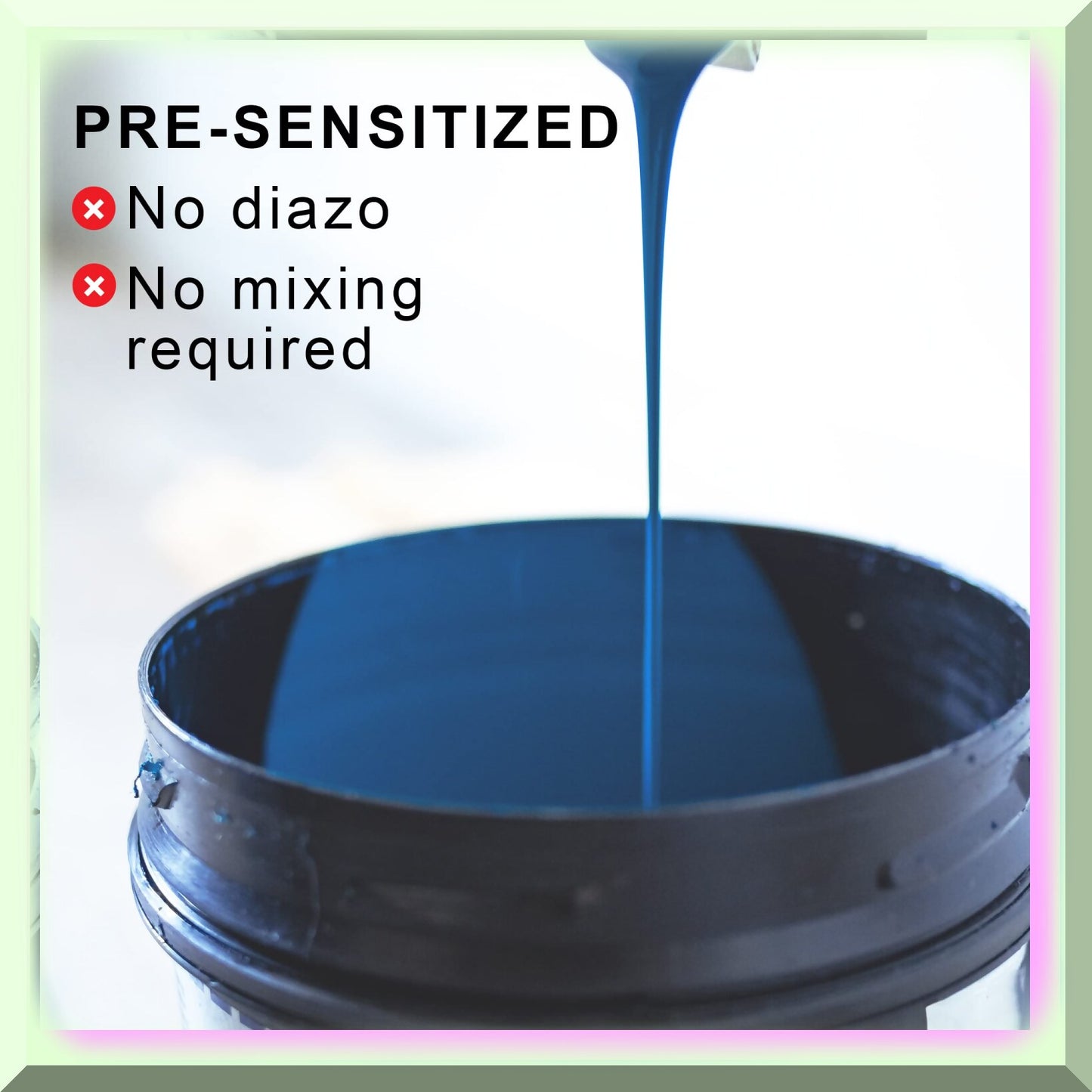 EcoPrint Pure Photopolymer Silk Screen Emulsion Quart