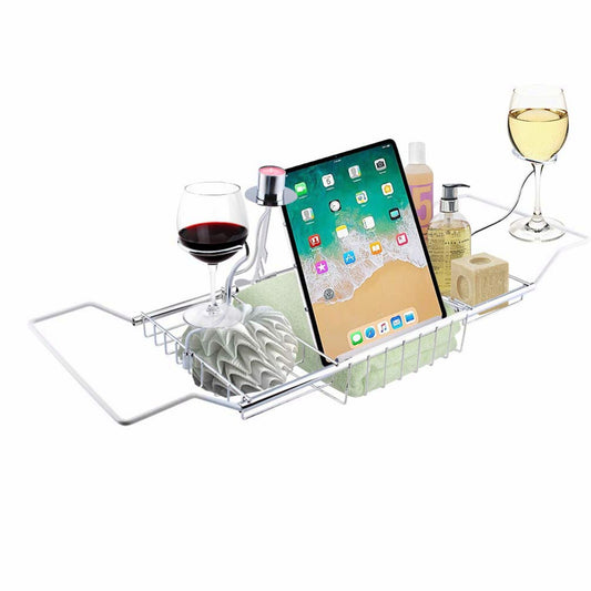 Stainless Steel Bathtub Caddy Tray 61-85cm