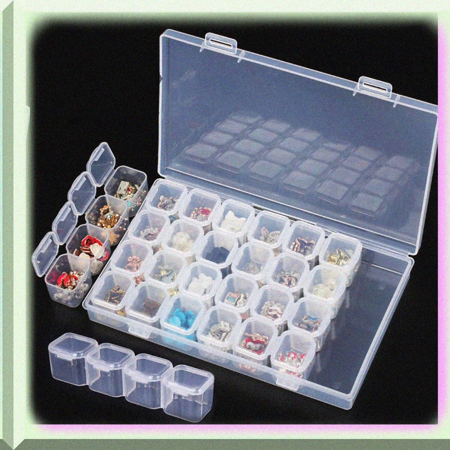 28 Slots Jewelry and Pills Storage Organizer