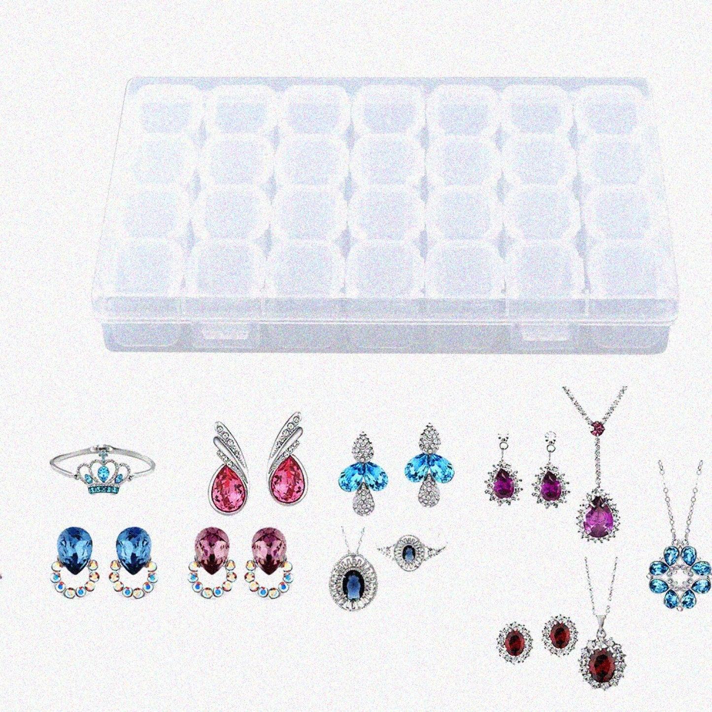 28 Slots Jewelry and Pills Storage Organizer