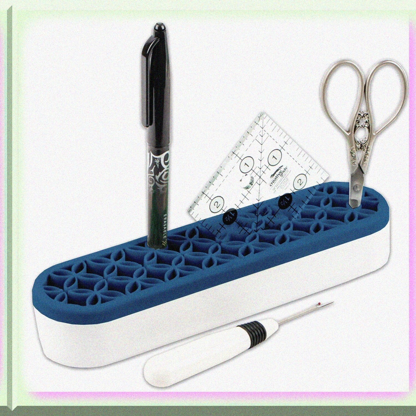 Navy Sewing and Quilting Storage Organizer