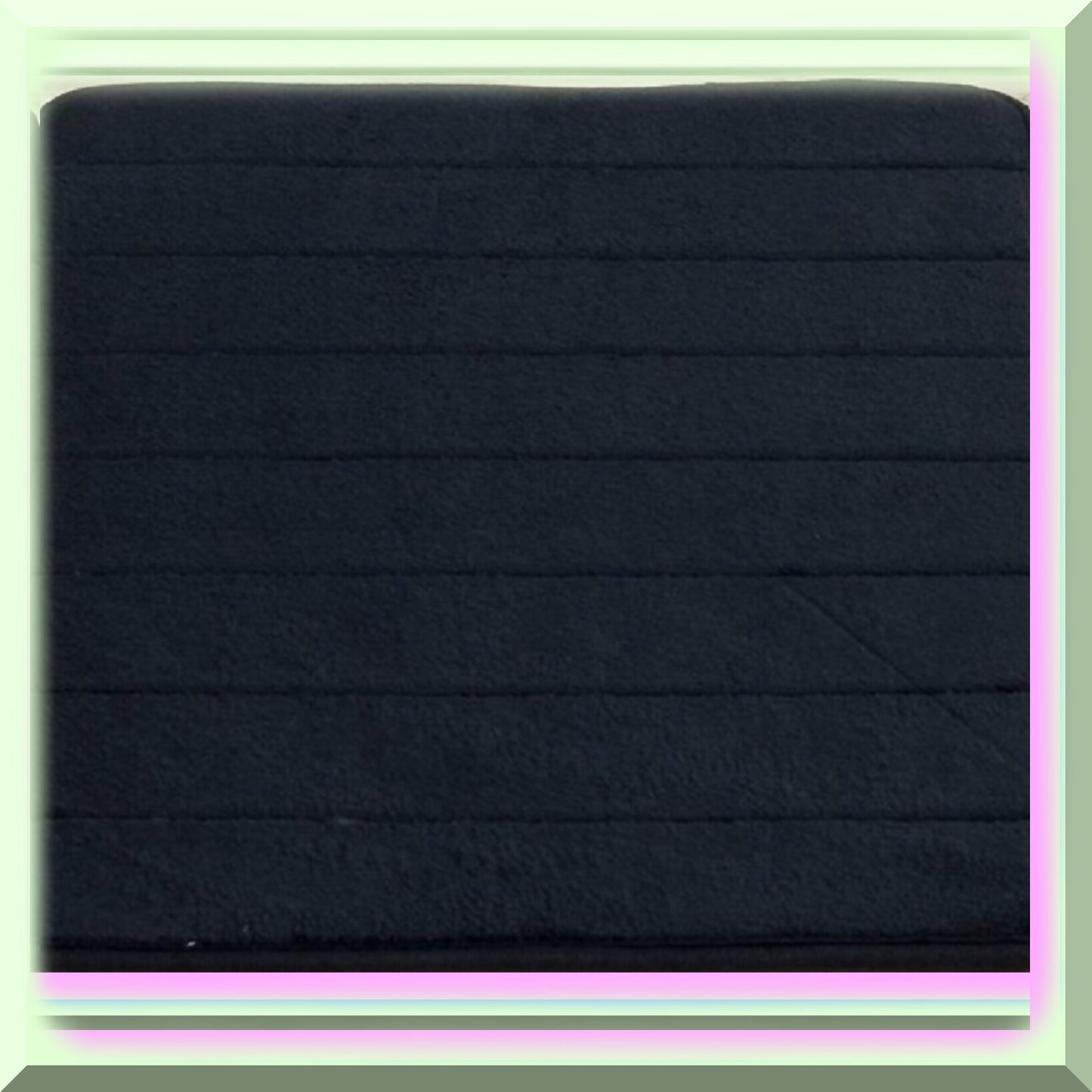 Black Memory Foam Bath Mat 17x24 Inches