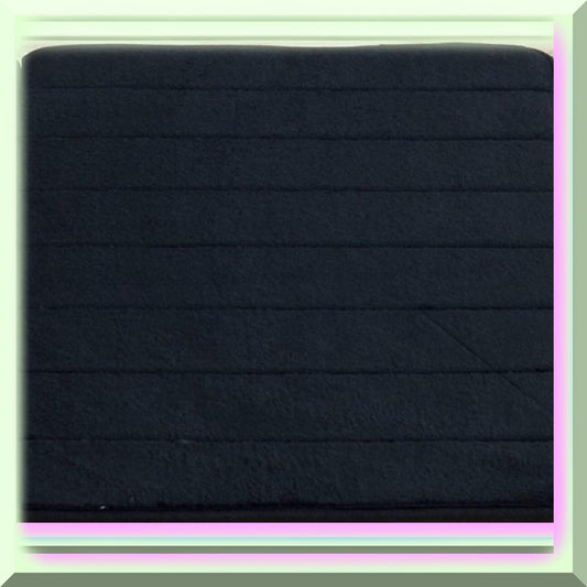 Black Memory Foam Bath Mat 17x24 Inches