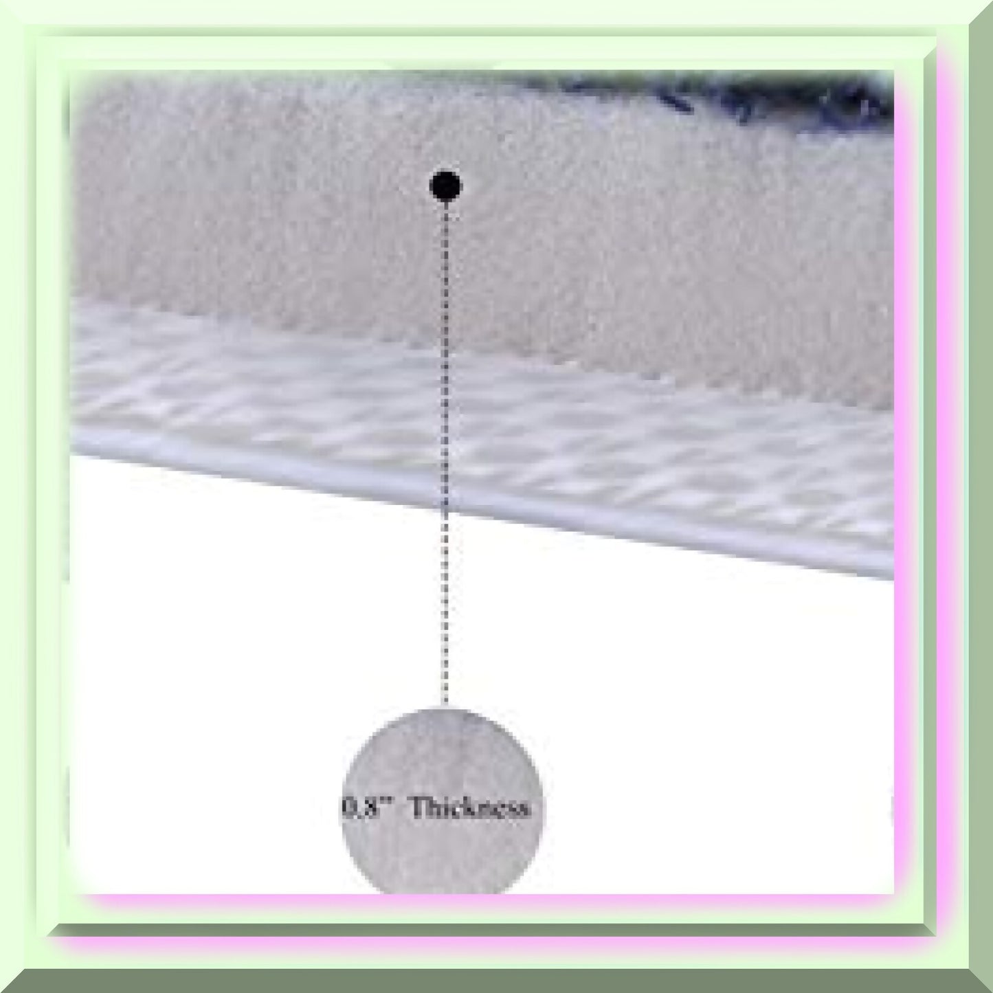Black Memory Foam Bath Mat 17x24 Inches