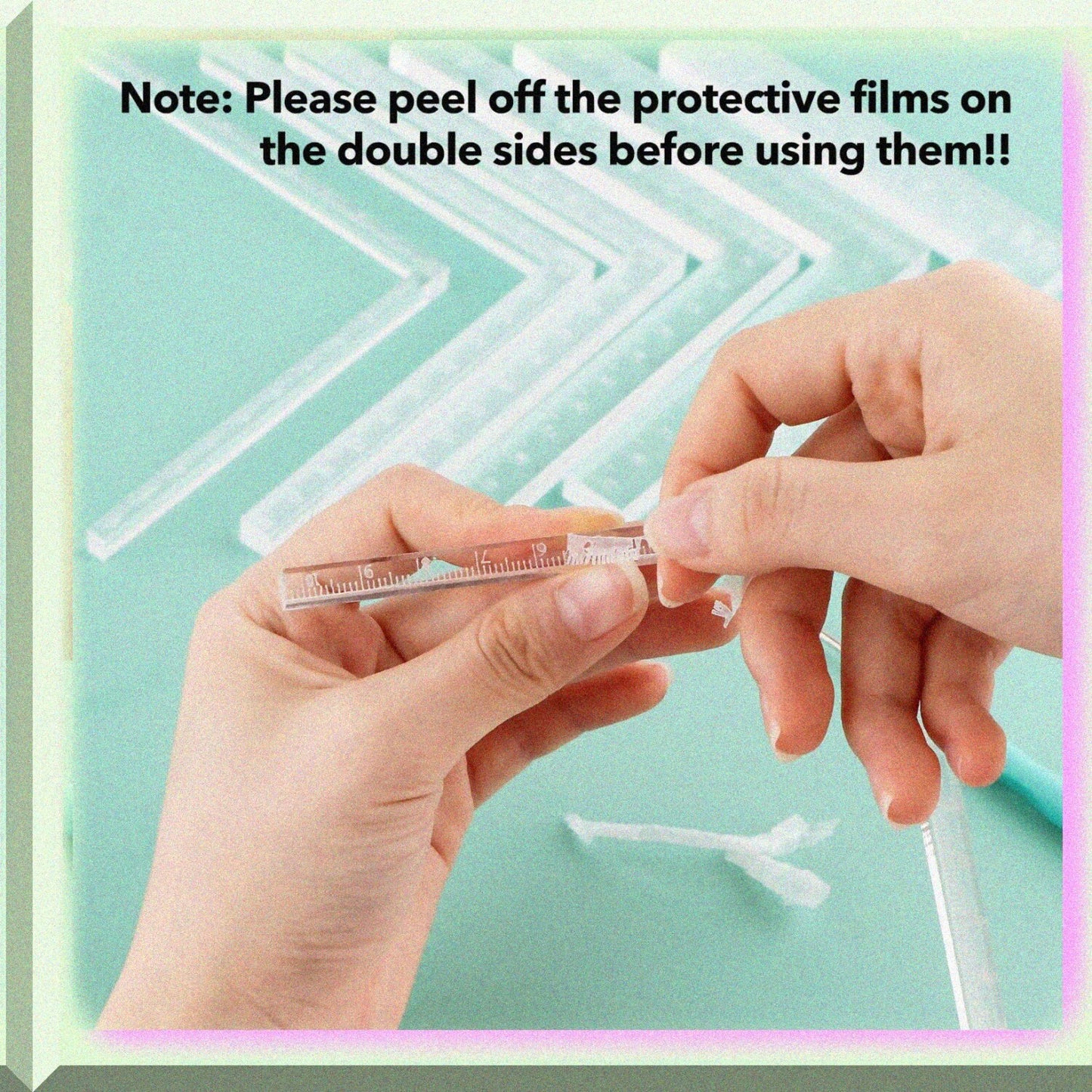 7 Pcs Acrylic Positioning and Paper Crafting Tools Set