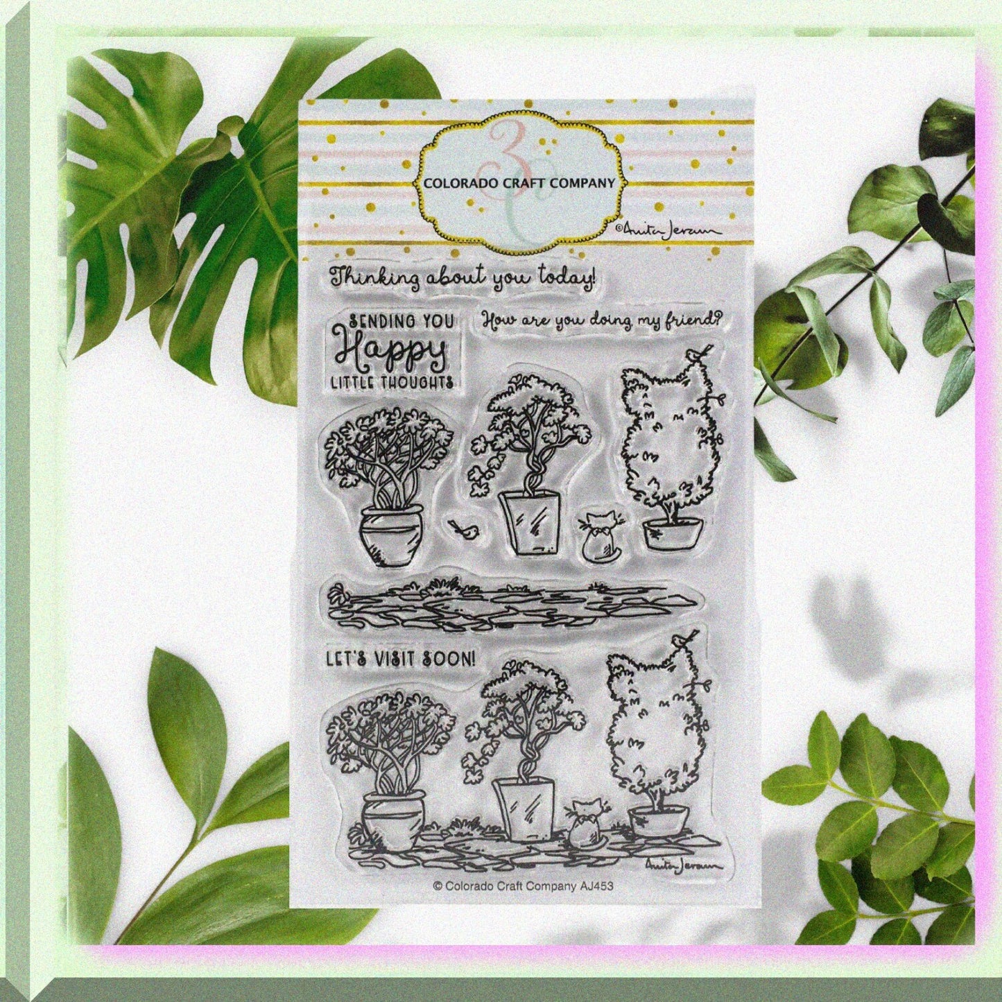 Clear Stamp Topiaries Kitten Set