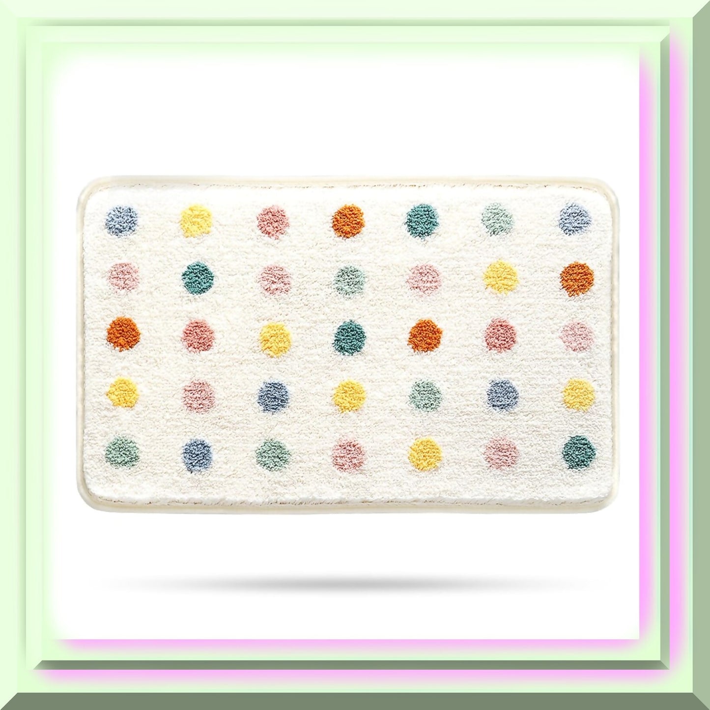Floral Microfiber Bath Mat 20" x 31"