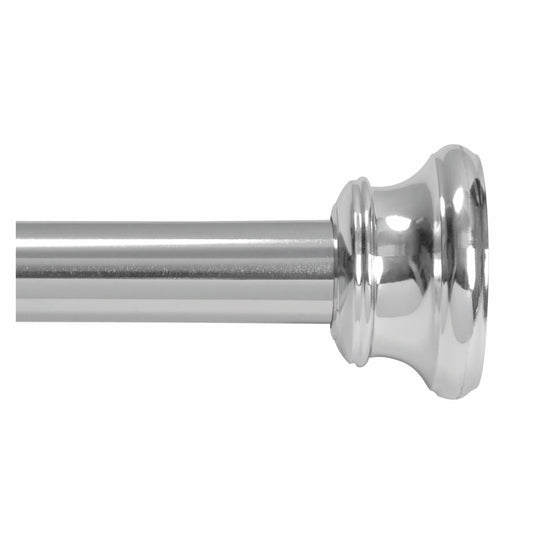 Adjustable Chrome Shower Curtain Rod 42-72 Inches