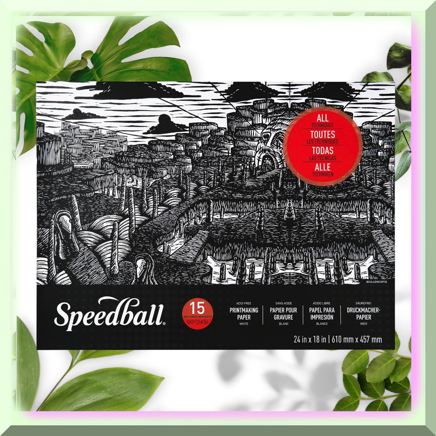 Printmaking Paper Pad 24x18 15 Sheets