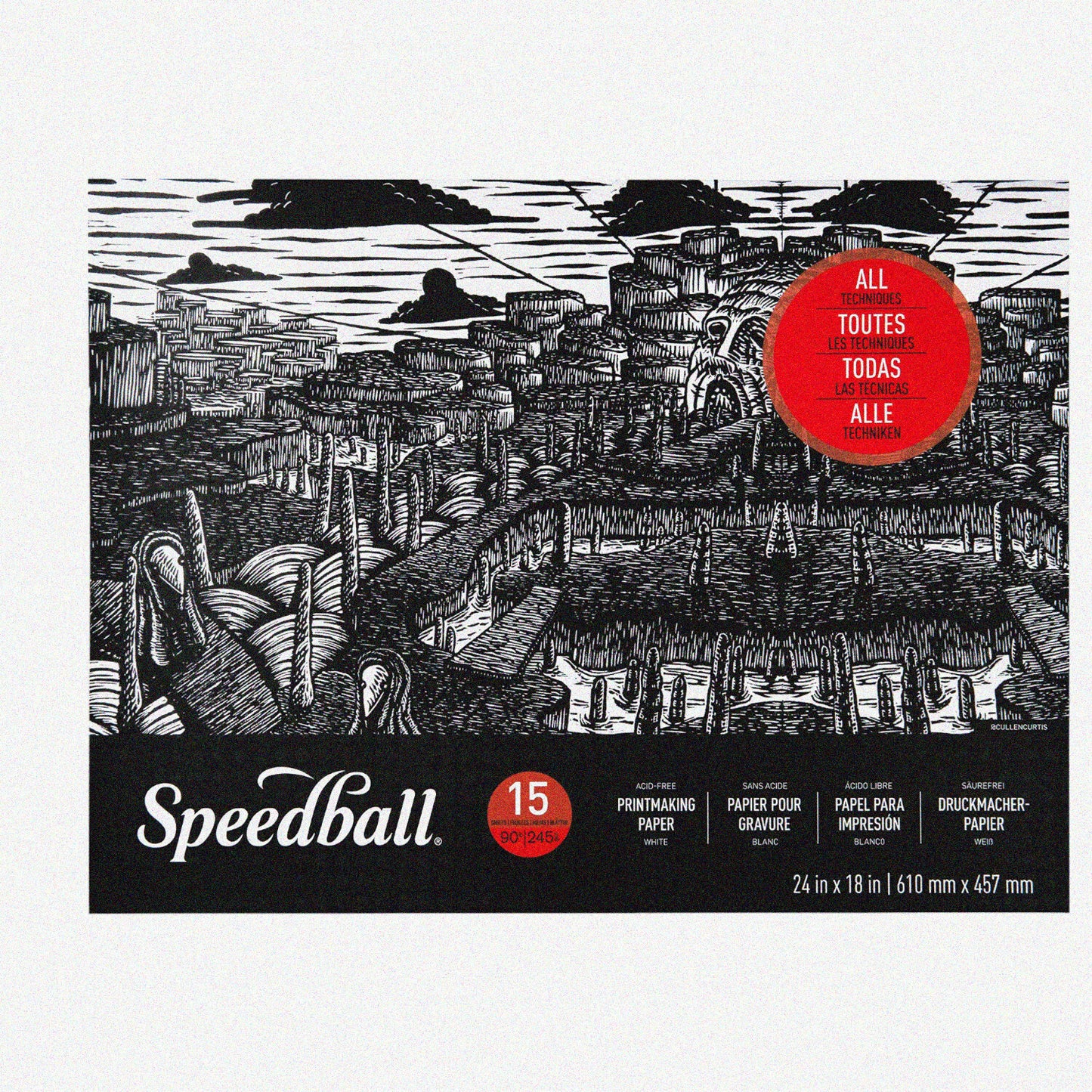 Printmaking Paper Pad 24x18 15 Sheets
