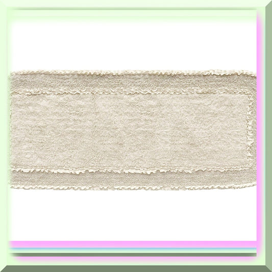 Radiant Collection Cotton Bathroom Rugs Set 21"x54" Ivory